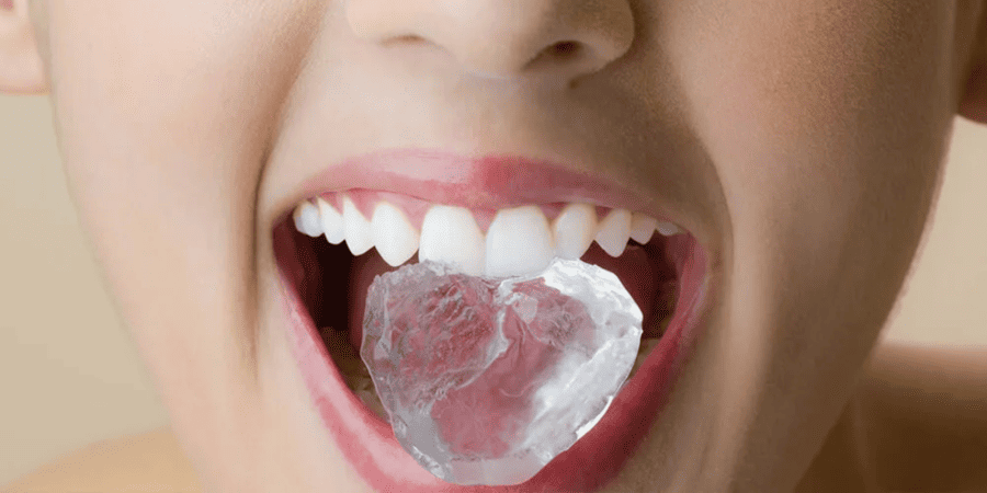 chewing ice damage