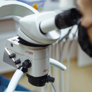 safe dental treatment with microscope