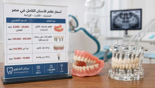 أسعار طقم الأسنان الكامل في مصر: المتحرك والثابت والزراعة؟