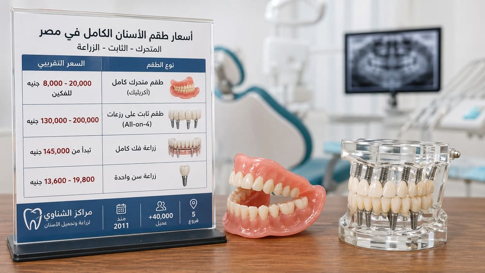 أسعار طقم الأسنان الكامل في مصر: المتحرك والثابت والزراعة؟