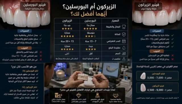 سعر الفينير في مصر: الزيركون أم البورسلين؟