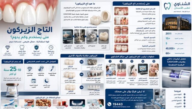 التاج الزيركون: متى يُستخدم وكم يدوم؟