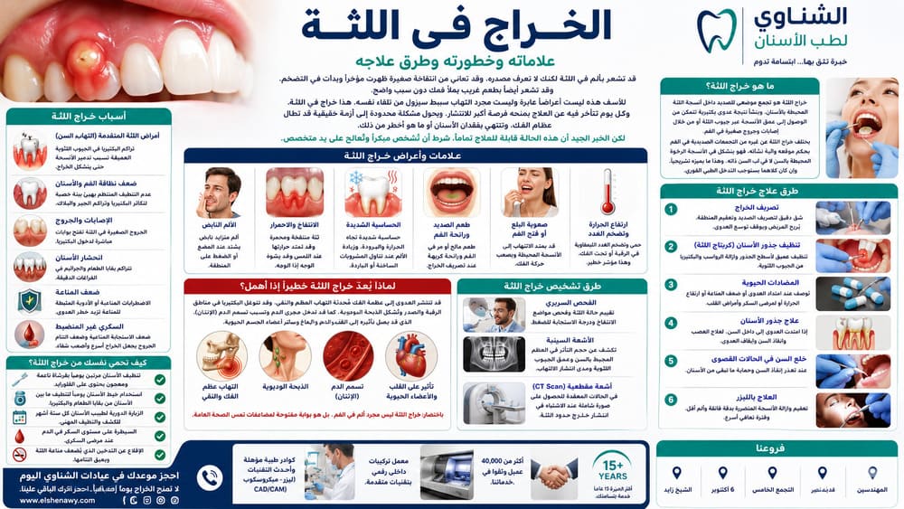 الخراج في اللثة: علاماته وخطورته وطرق علاجه